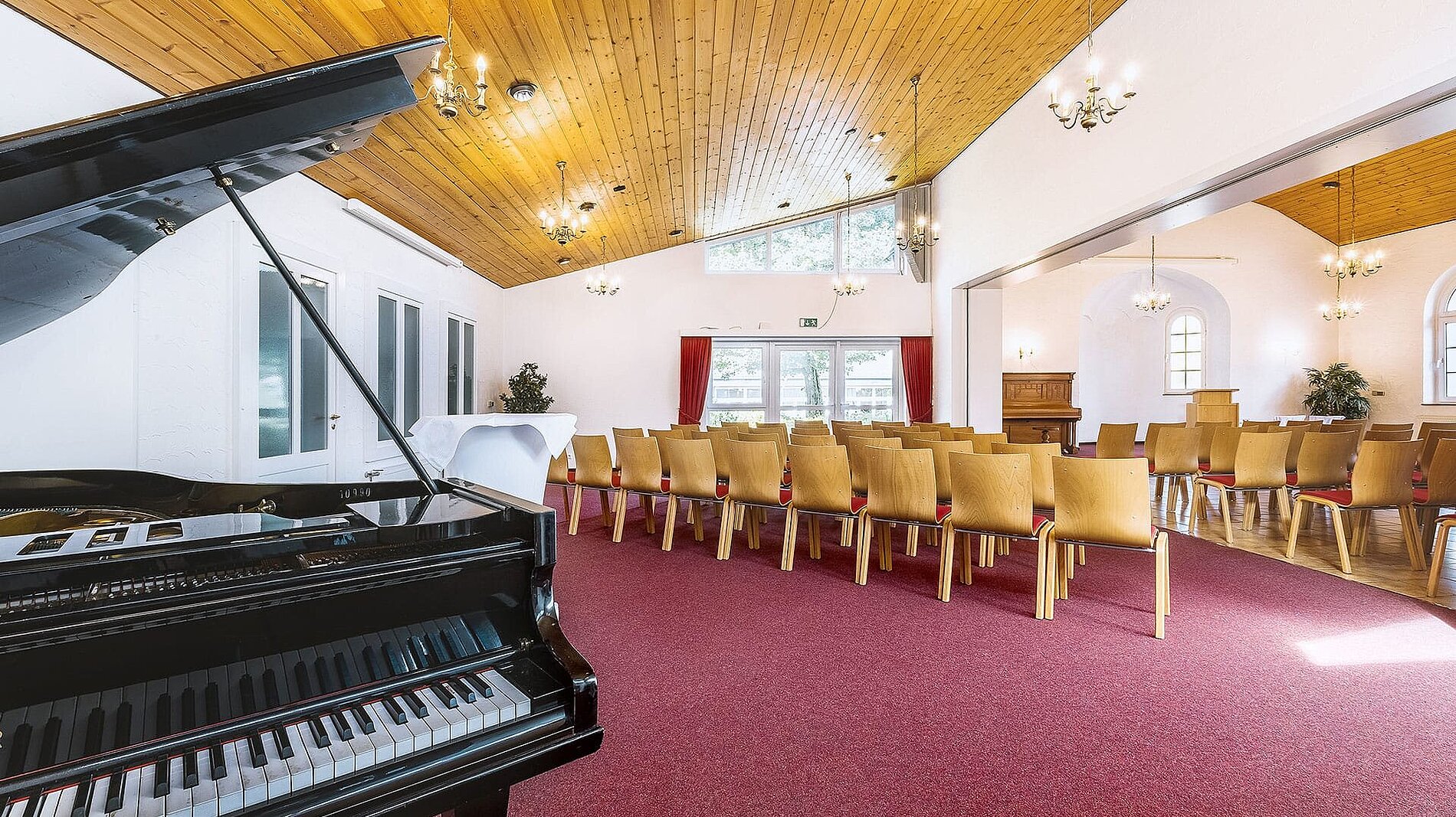 Prayer room &amp; birch trees